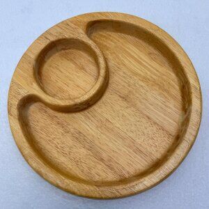 Selandia Designs 12" Wood Chip & Dip Dish Bowl Hardwood